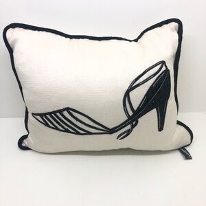 Newport White High heel decorative throw pillow
